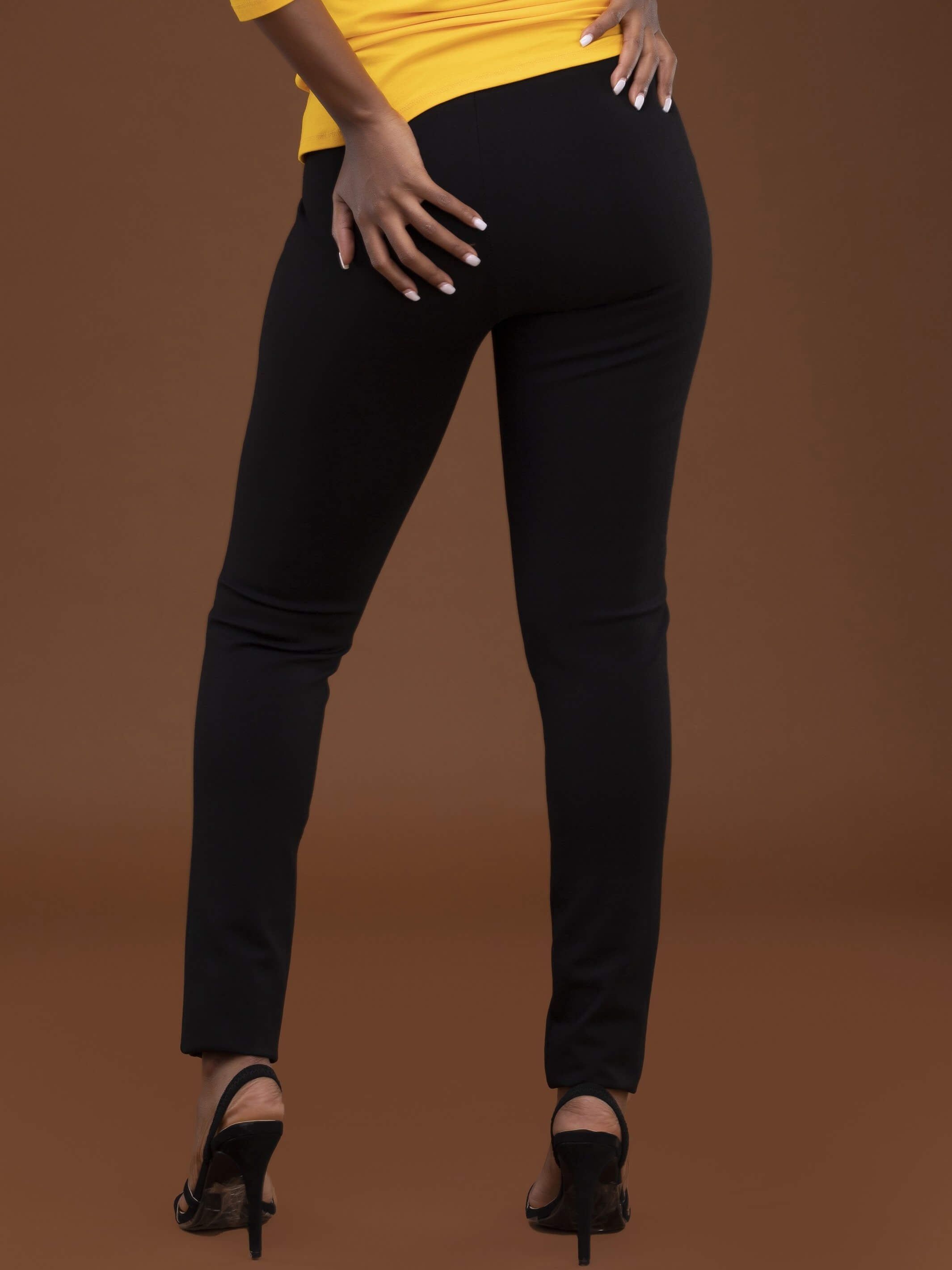 Vivo Basic Panelled Leisure Pants - Black