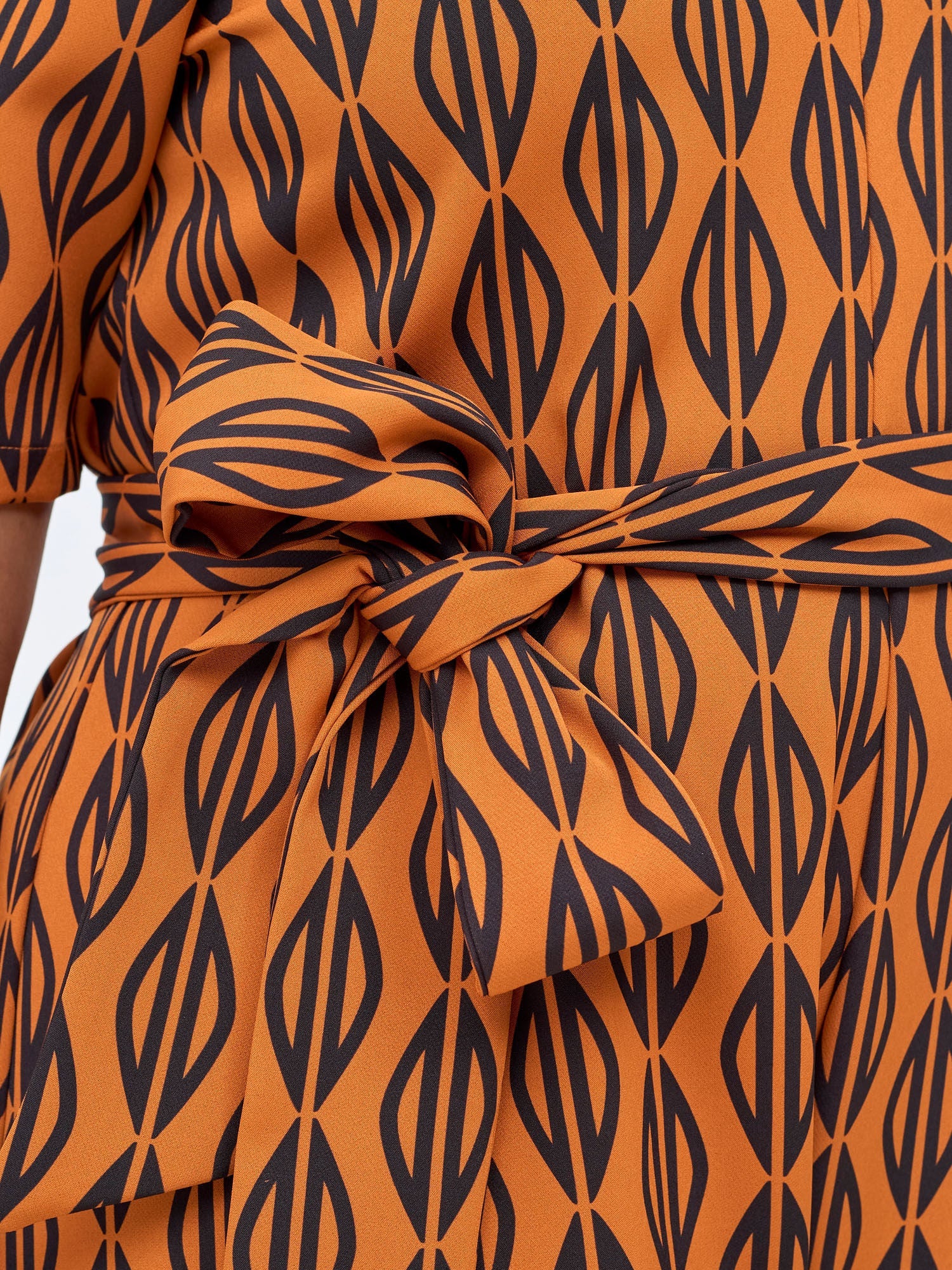 Vivo Mandla Jumpsuit - Rust / Black Anla Print