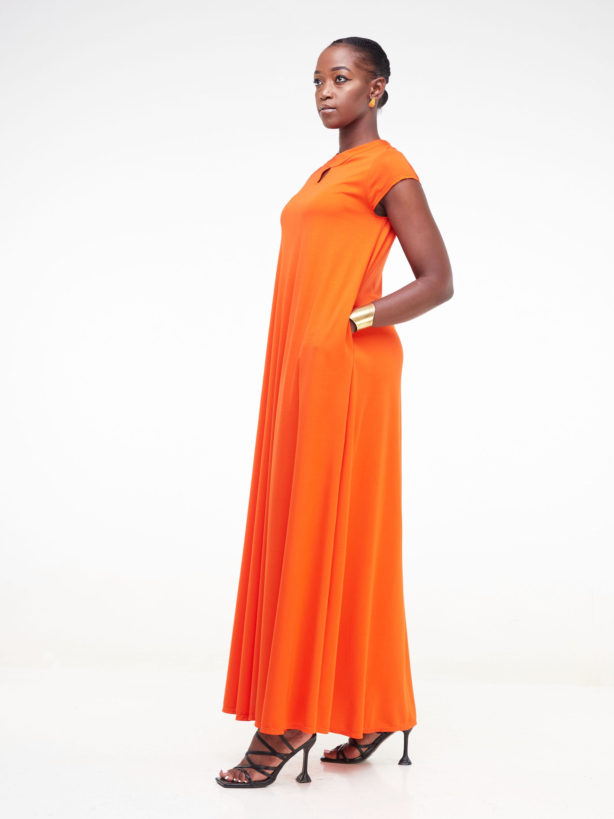 Vivo Sierra Tent Maxi Dress - Orange