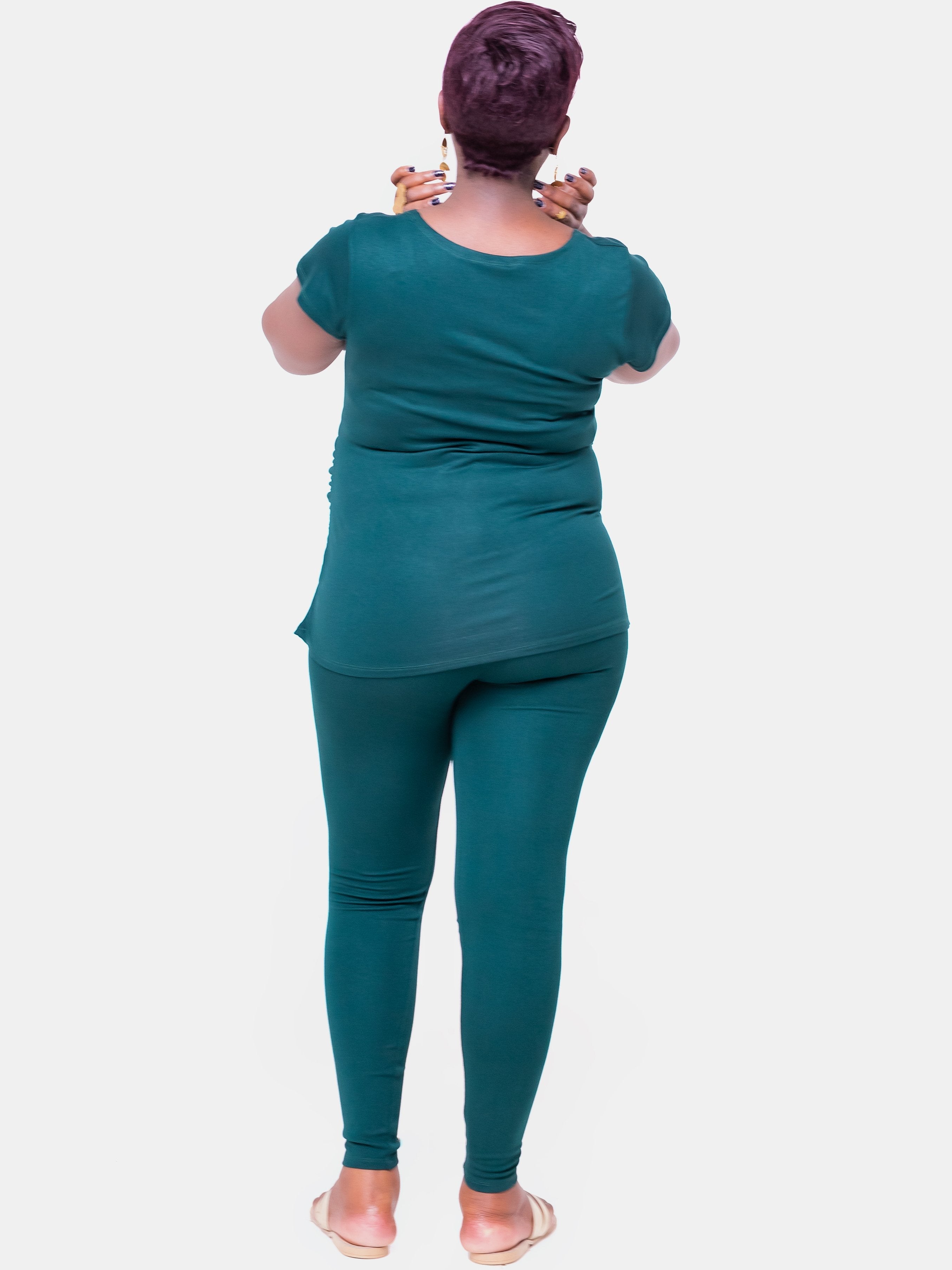 Vivo Basic Maternity Leggings - Dark Green