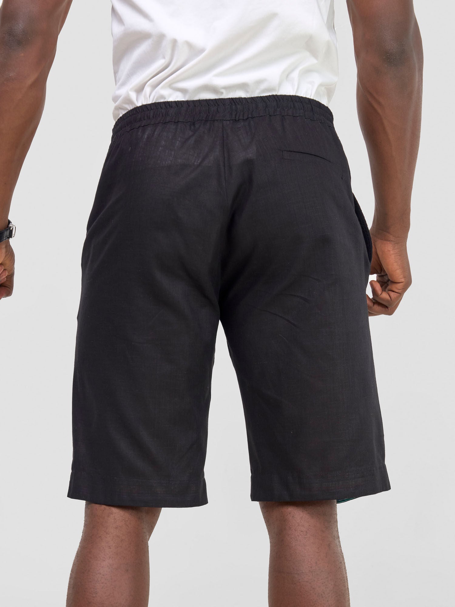 Safari Savannah Men's Drawstring Shorts (Tall) - Black