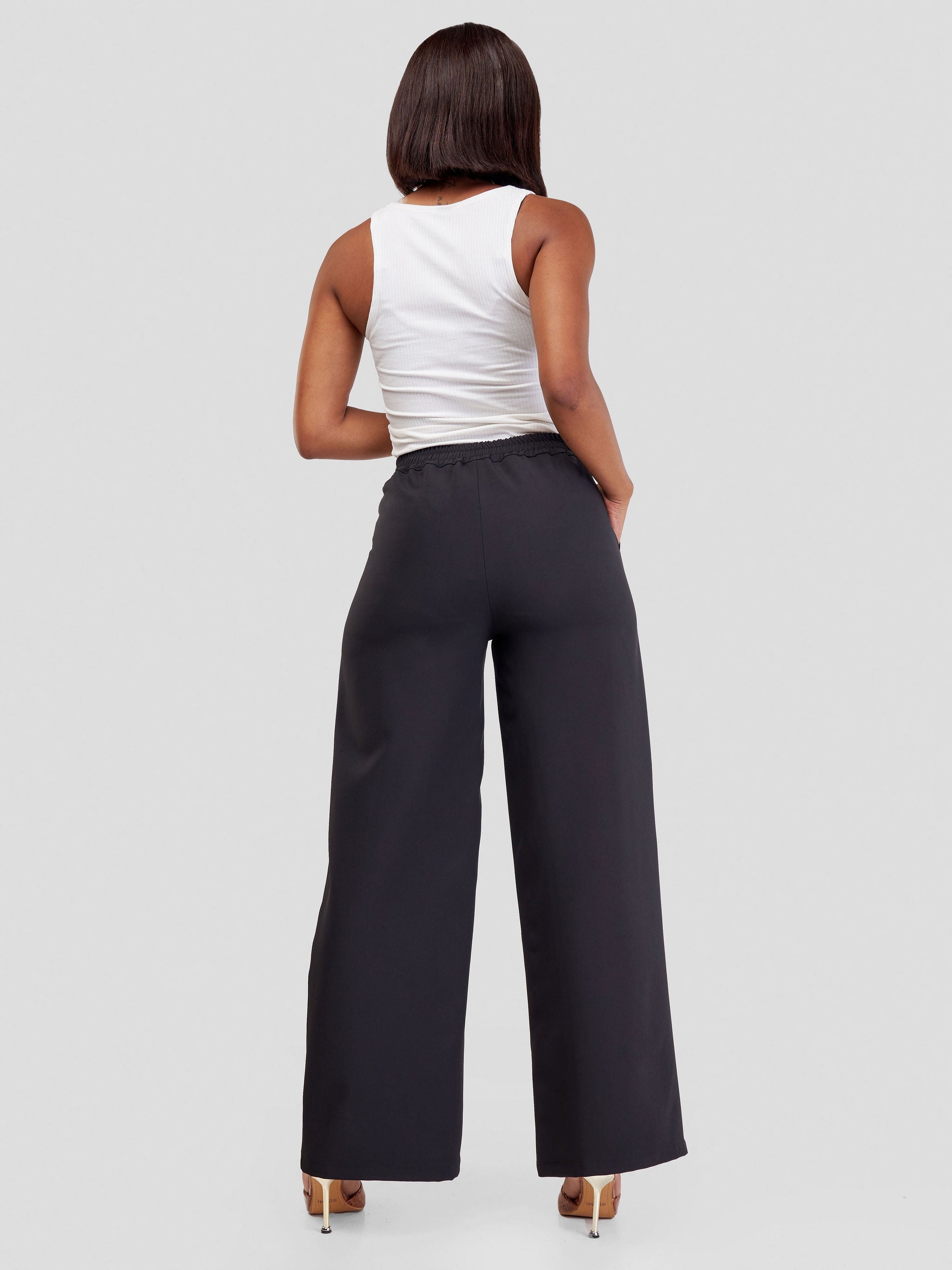 Vivo Zaria Wide Leg Pants - Black