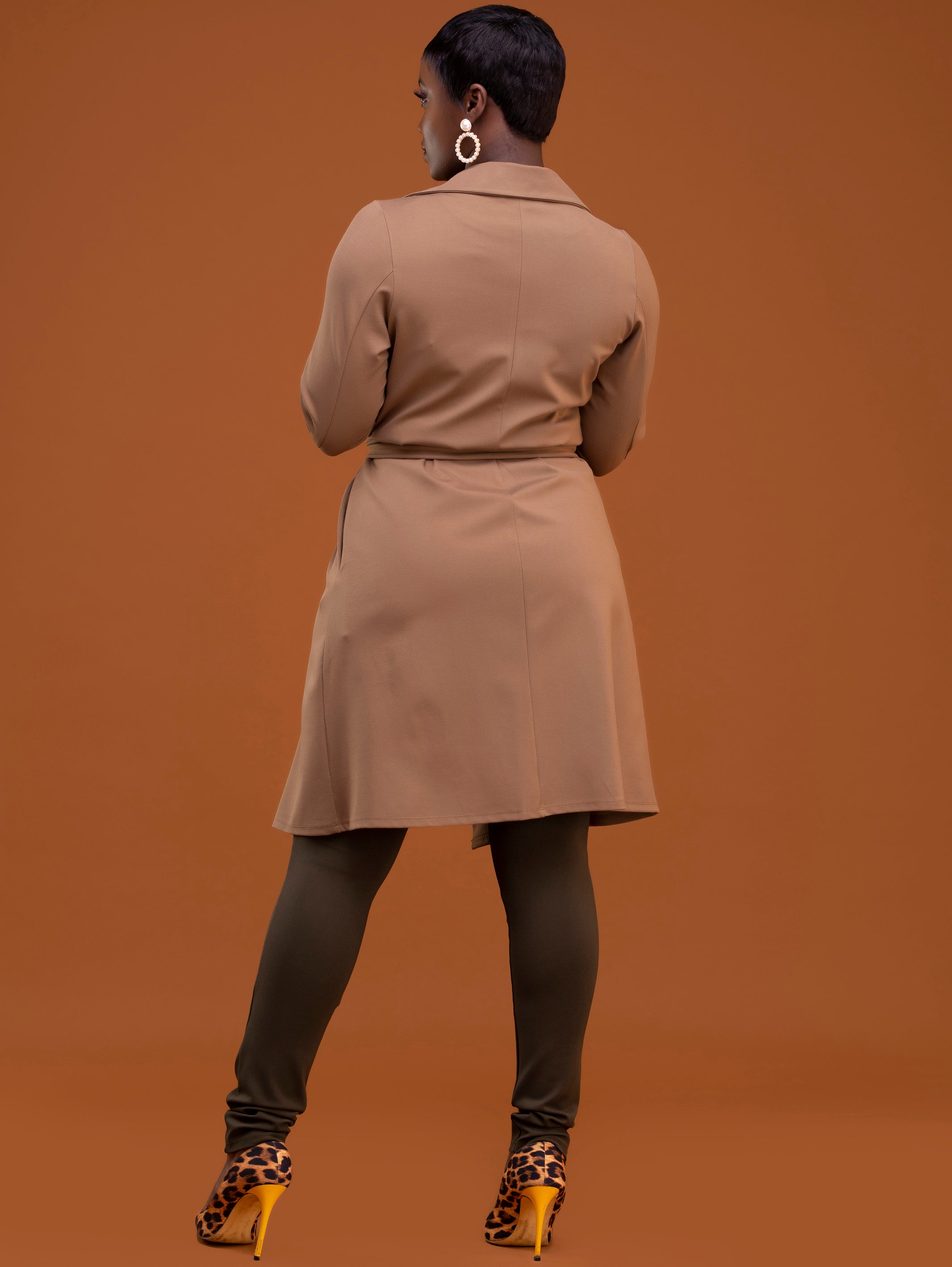 Safari Basic Trench Coat - Taupe