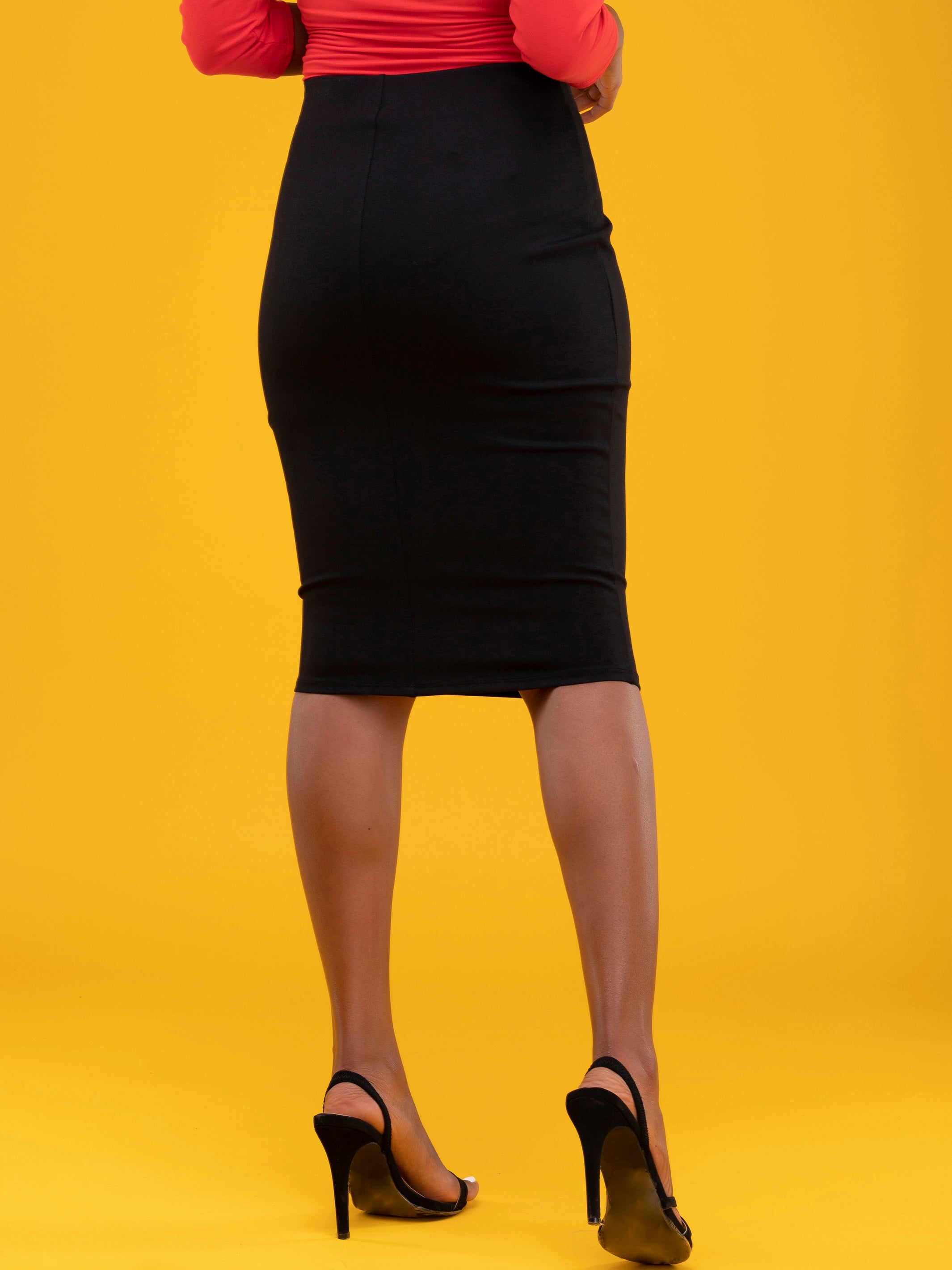 Vivo Basic Pencil Skirt - Black