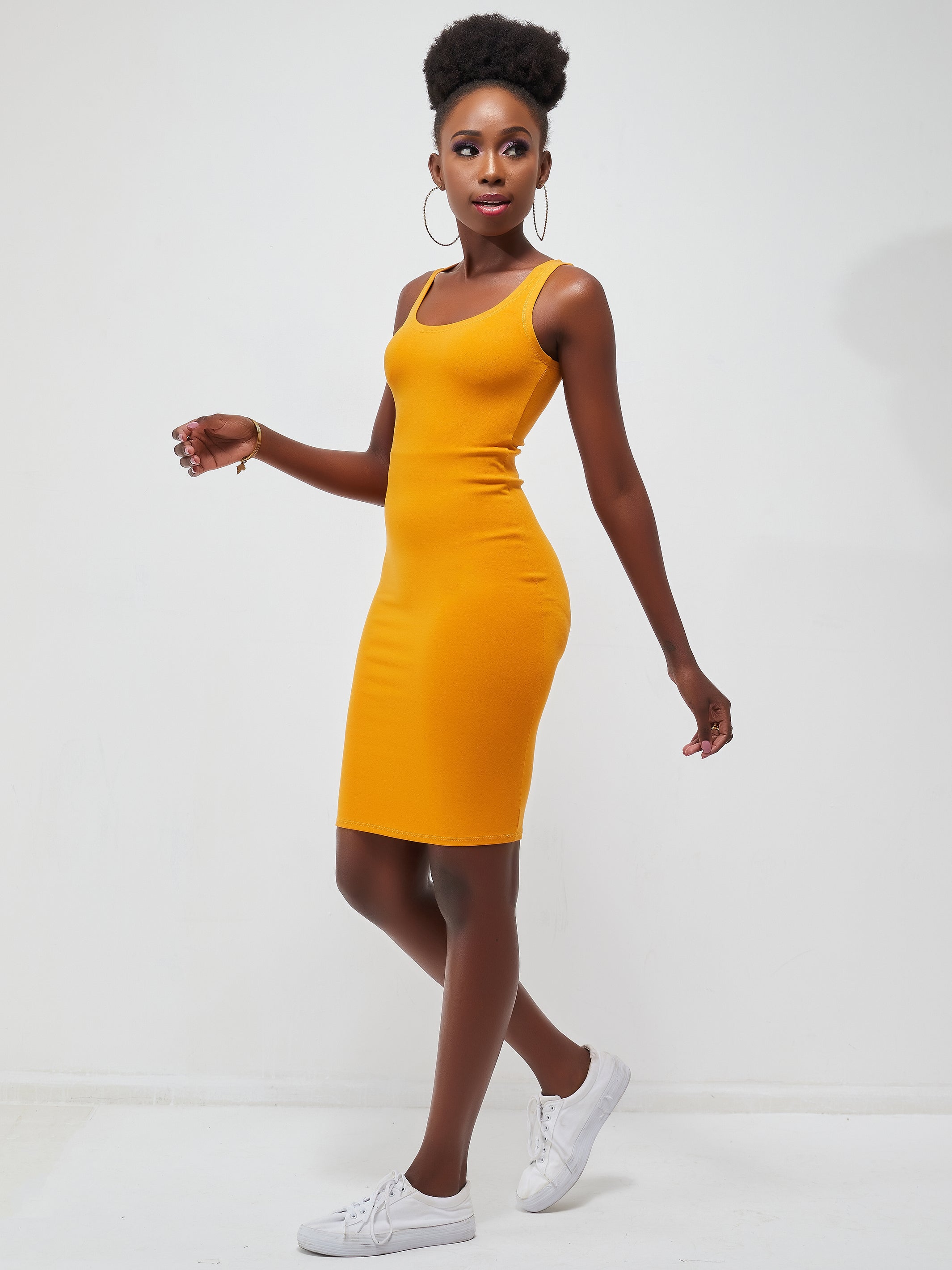 Zoya Basic Bodycon - Mustard