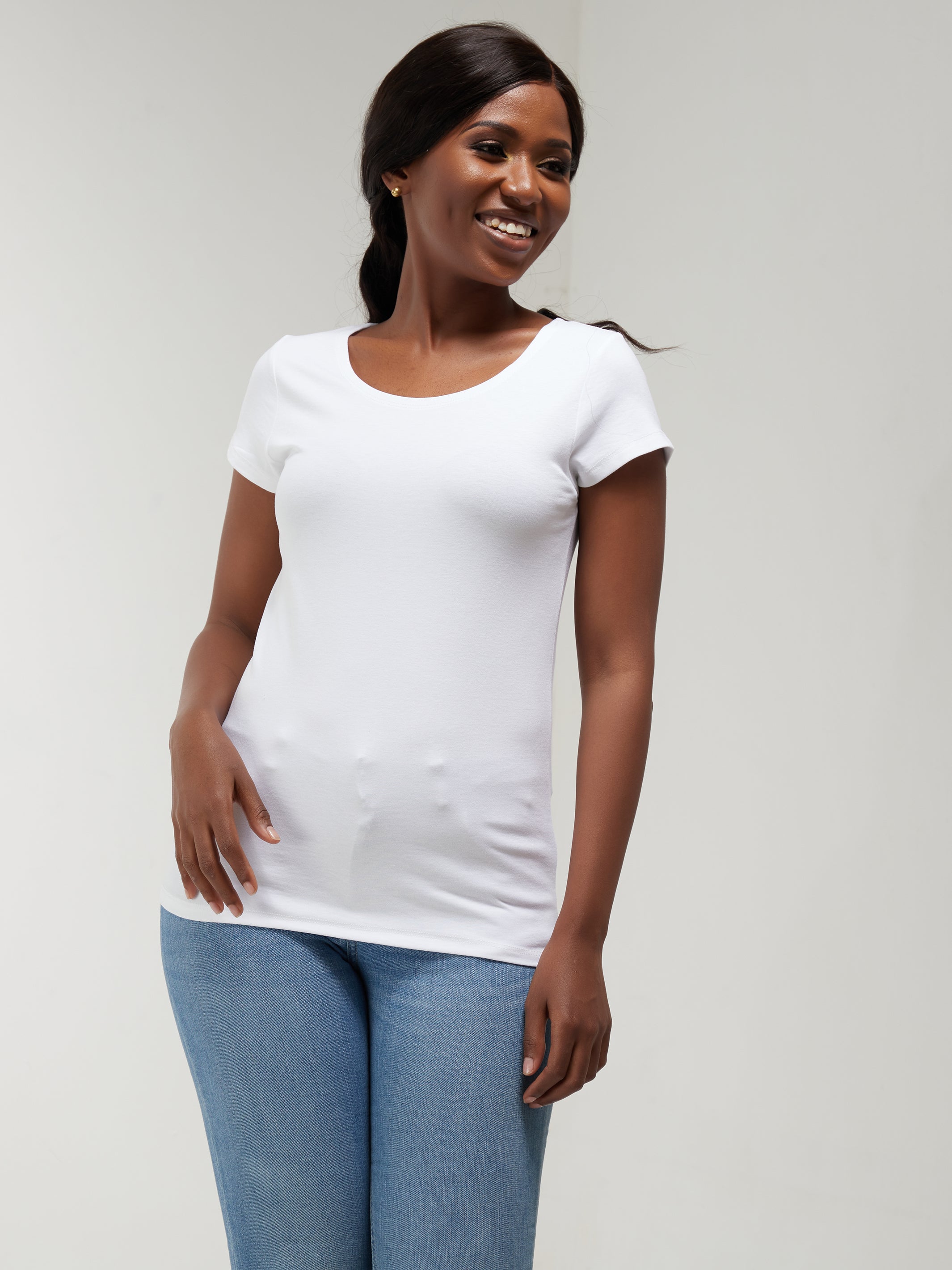 Vivo Basic Val Cap Sleeve Top - White