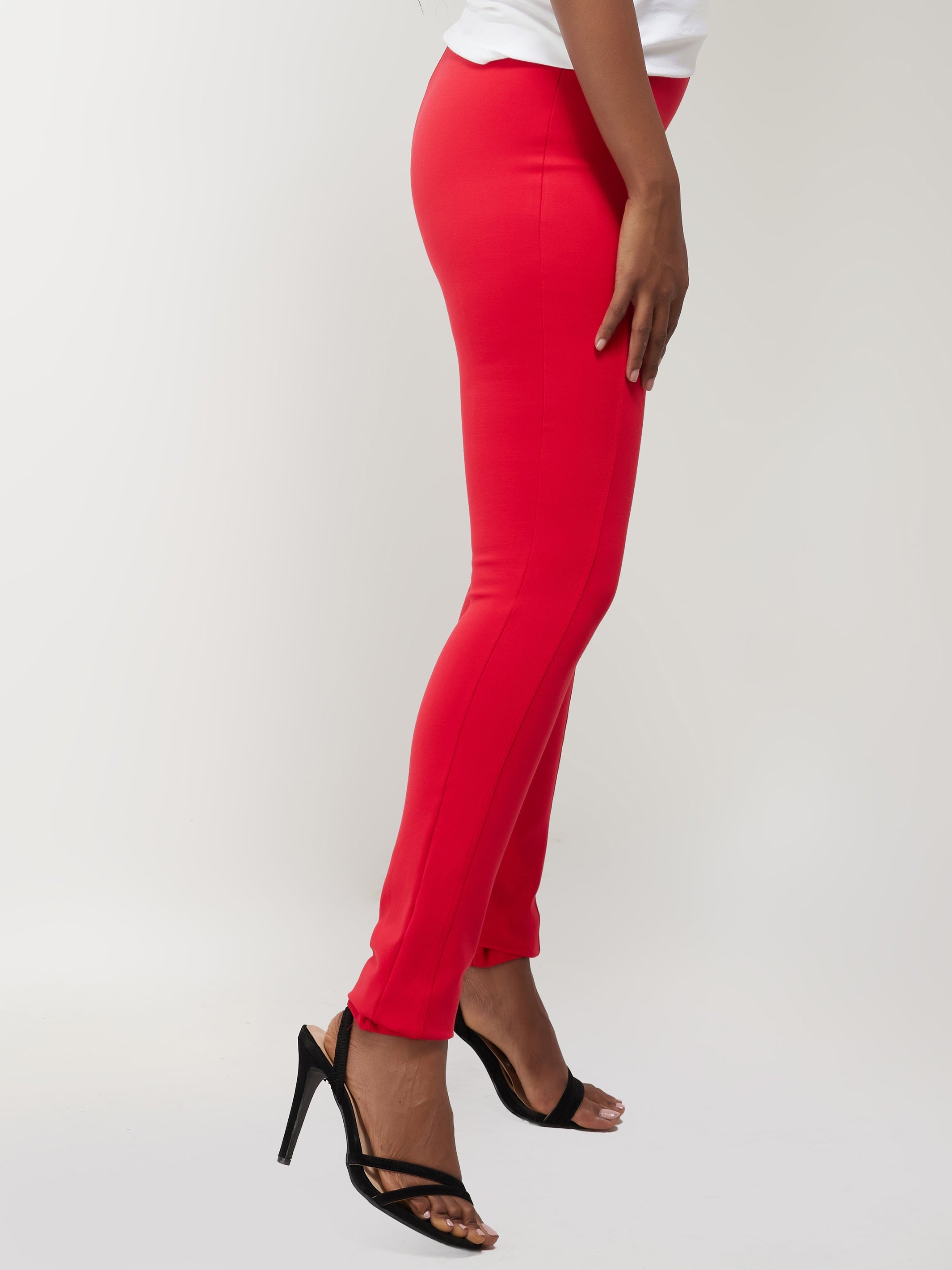 Vivo Basic Panelled Leisure Pants - Red