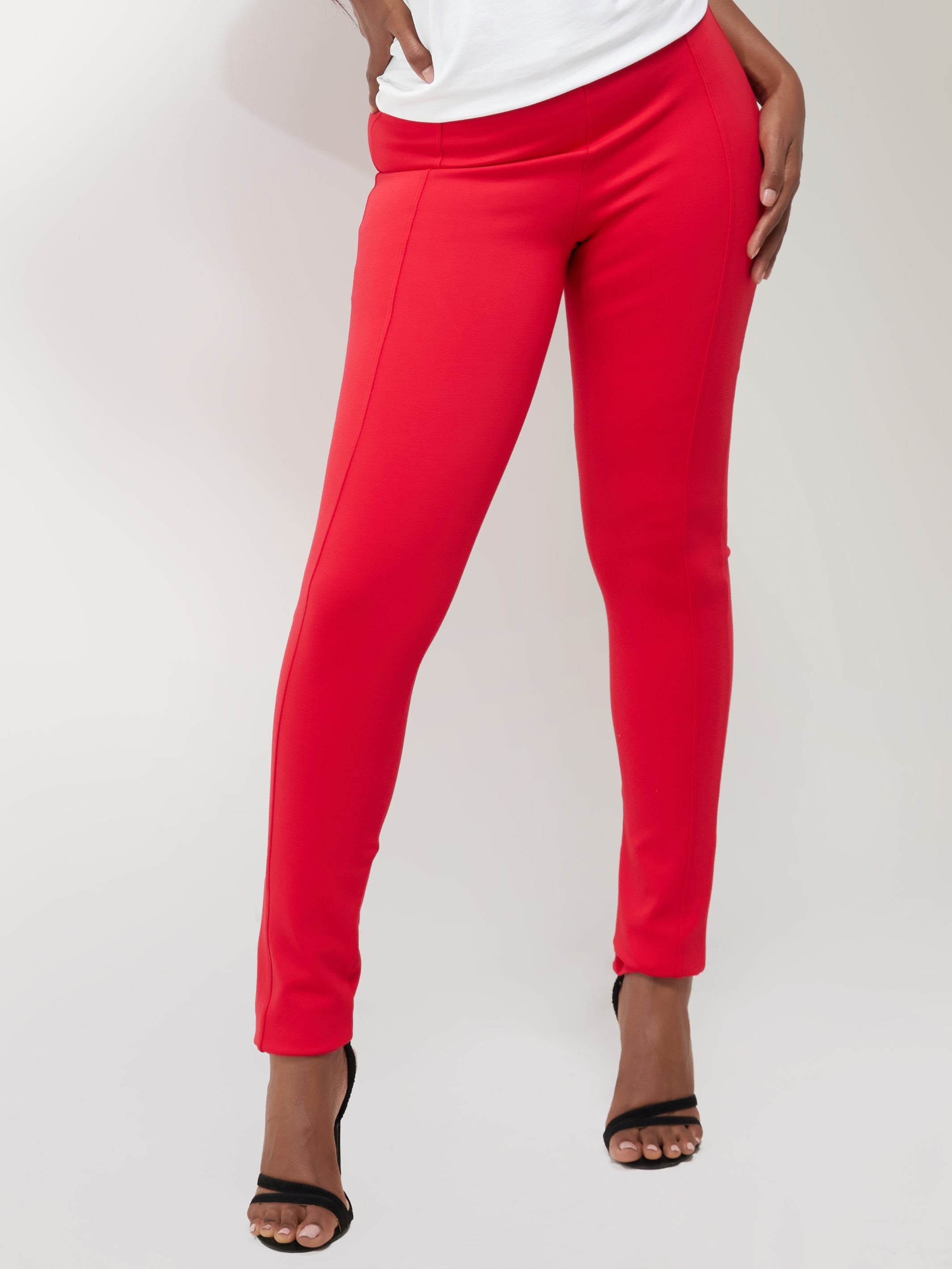 Vivo Basic Panelled Leisure Pants - Red