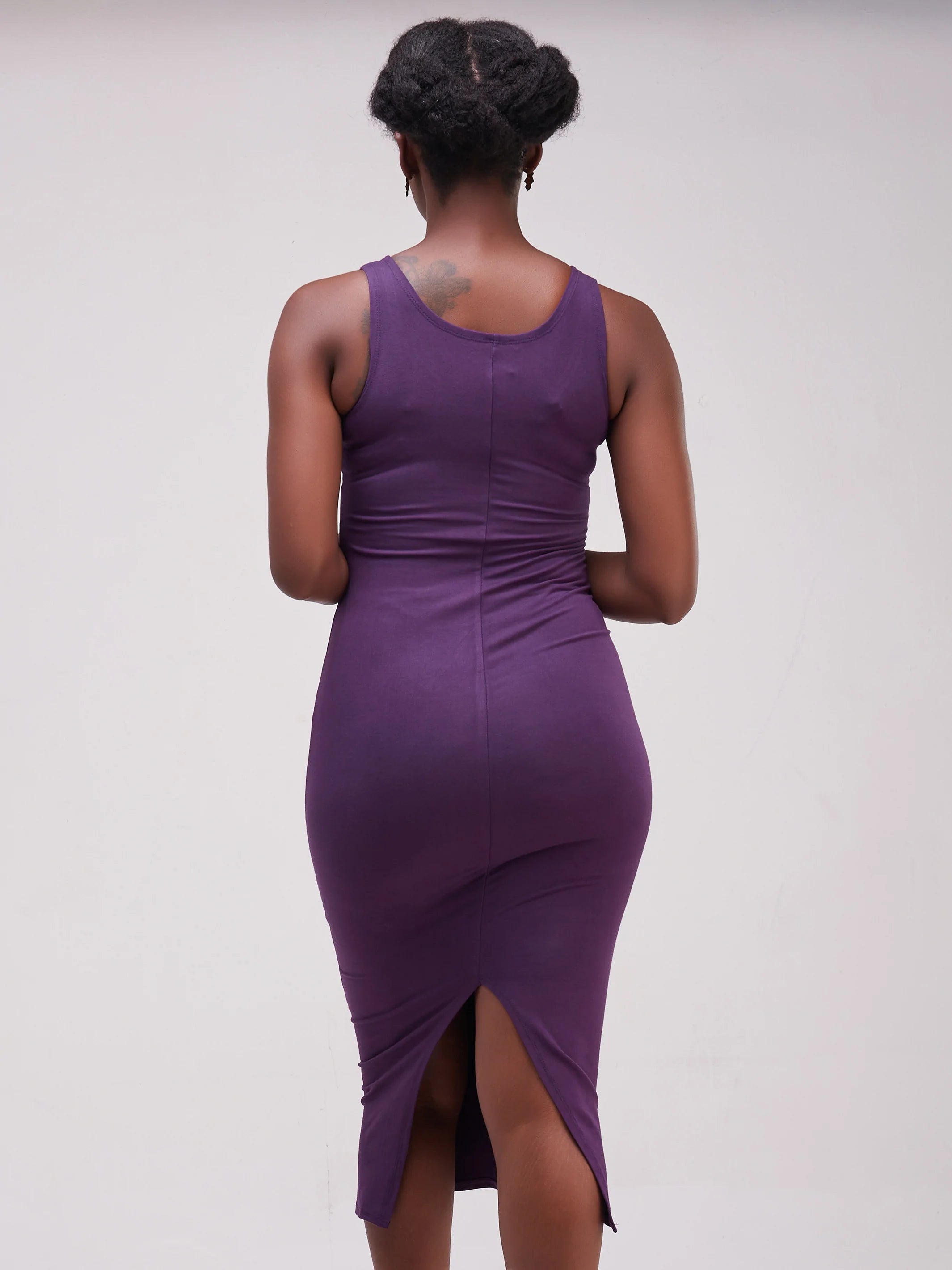 Vivo Basic Sleeveless Kim Bodycon - Purple