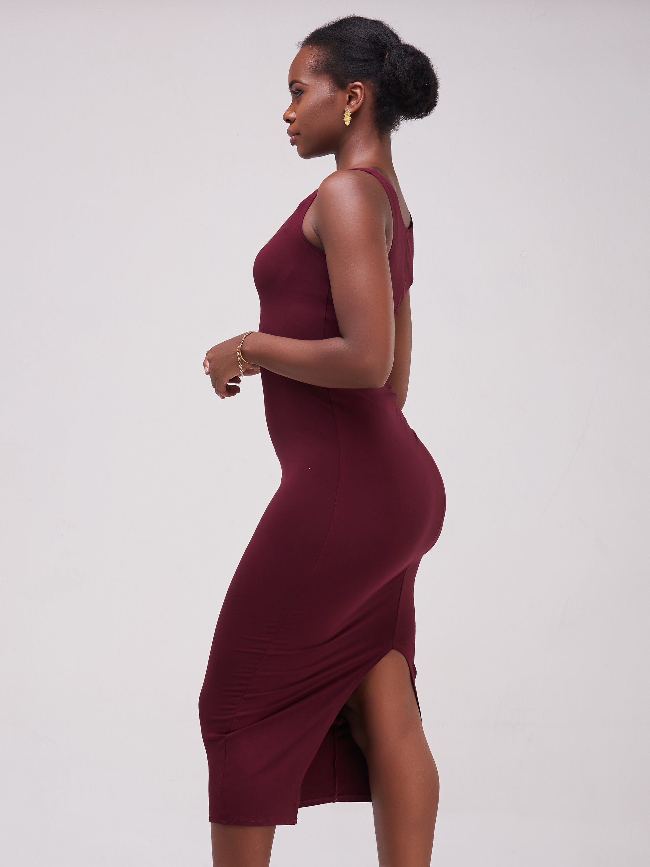 Vivo Basic Sleeveless Kim Bodycon - Raspberry