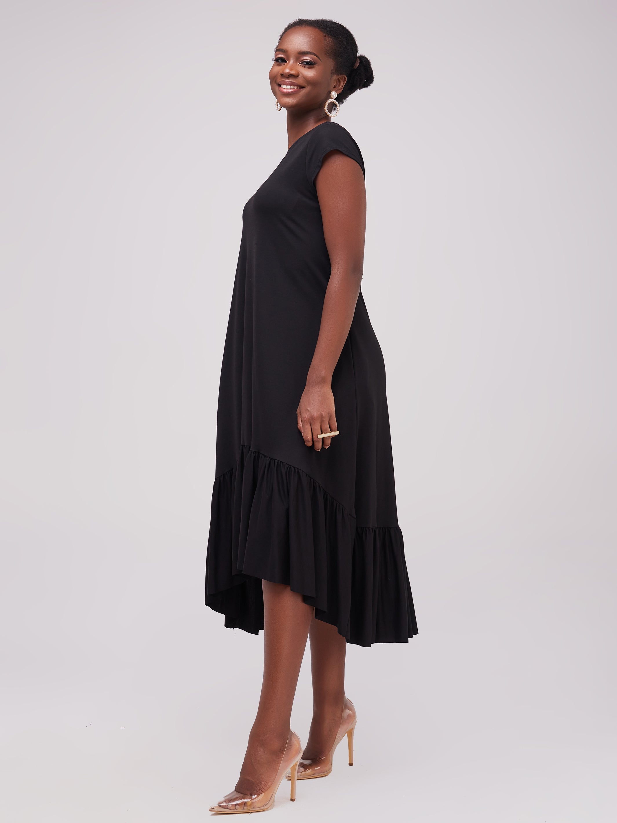 Vivo Lindi High Low Dress - Black