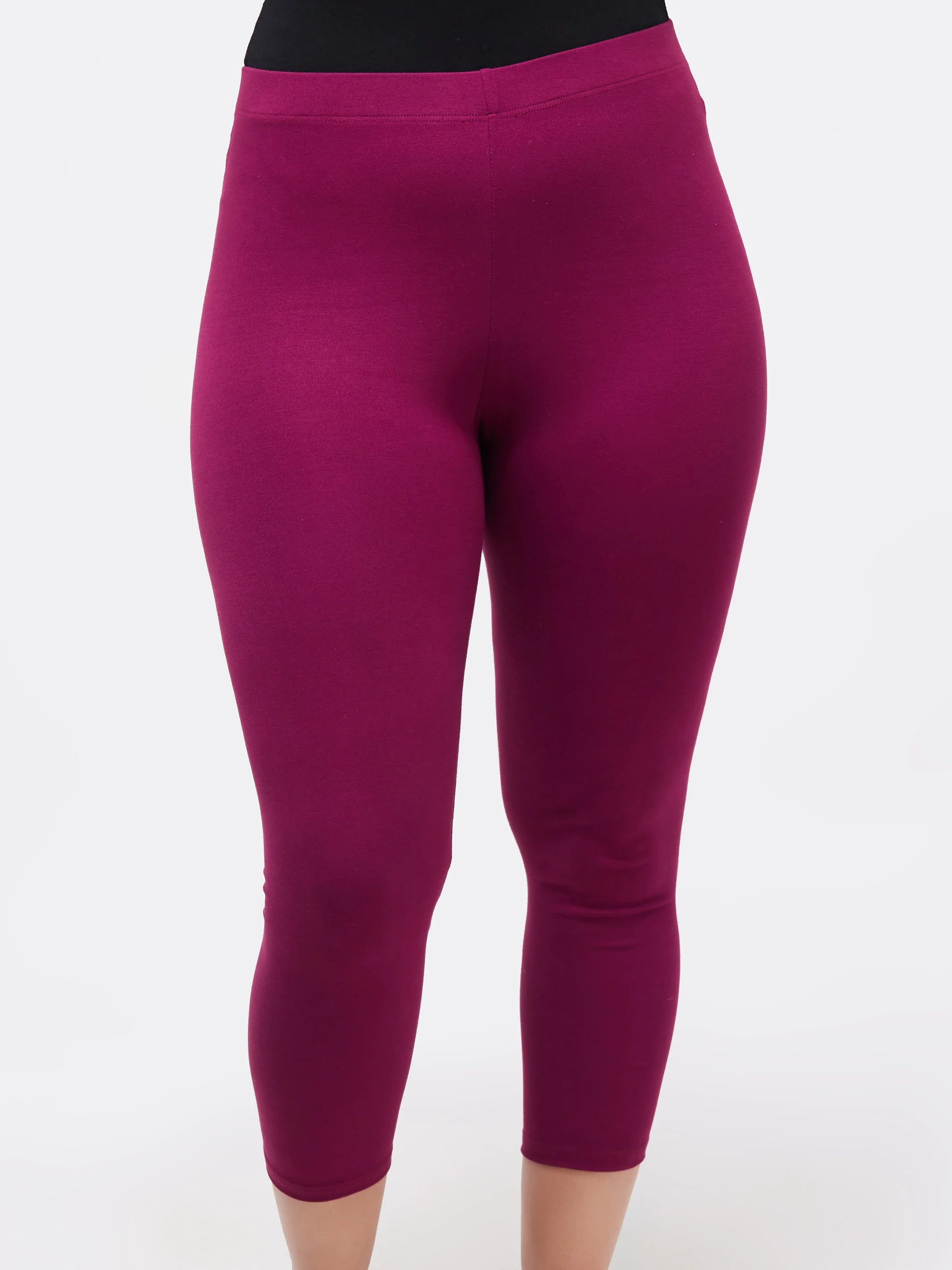 Zoya Capri Leggings - Burgundy