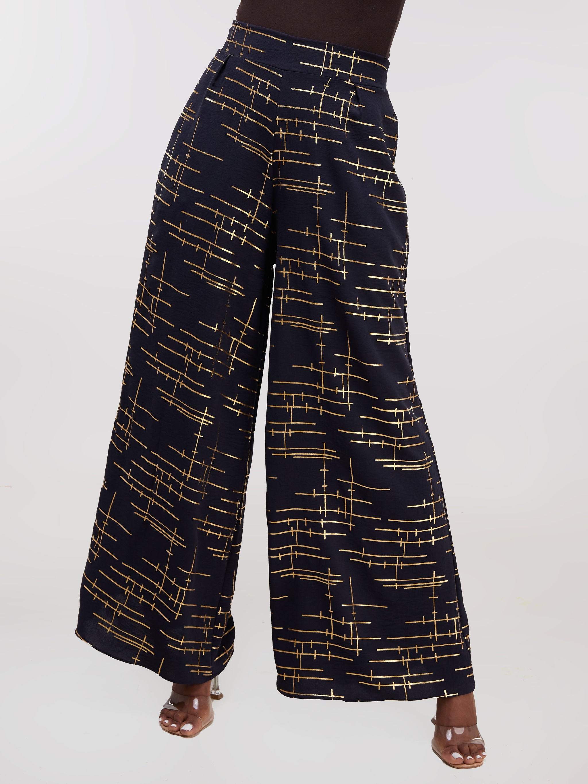 Vivo Hera Wide Leg Pants - Navy Blue