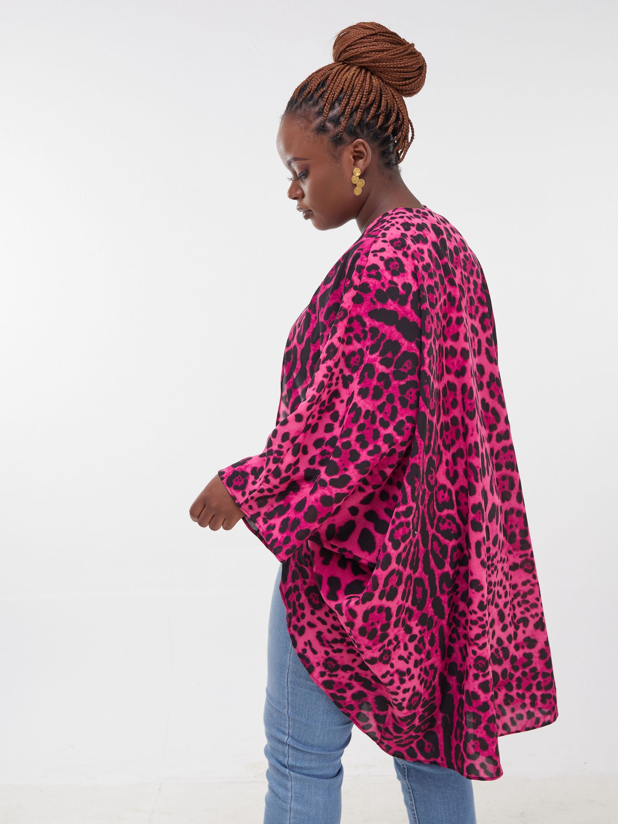 Safari Maisha Butterfly Waterfall - Pink Animal Print