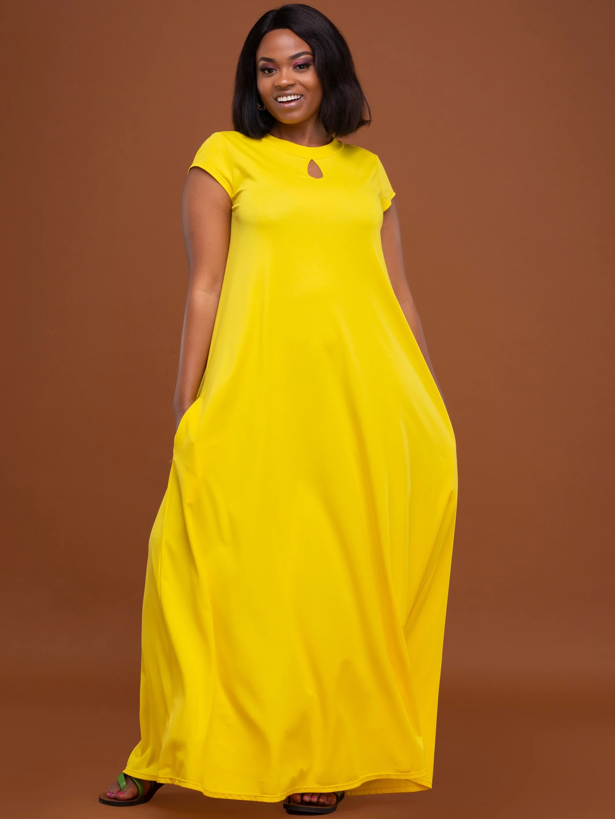 Vivo Sierra Tent Maxi Dress - Yellow