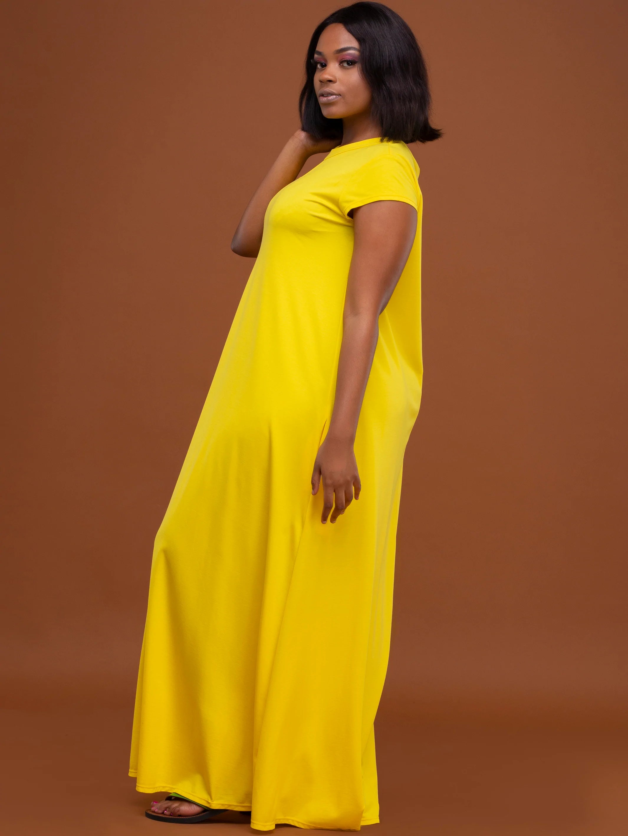 Vivo Sierra Tent Maxi Dress - Yellow