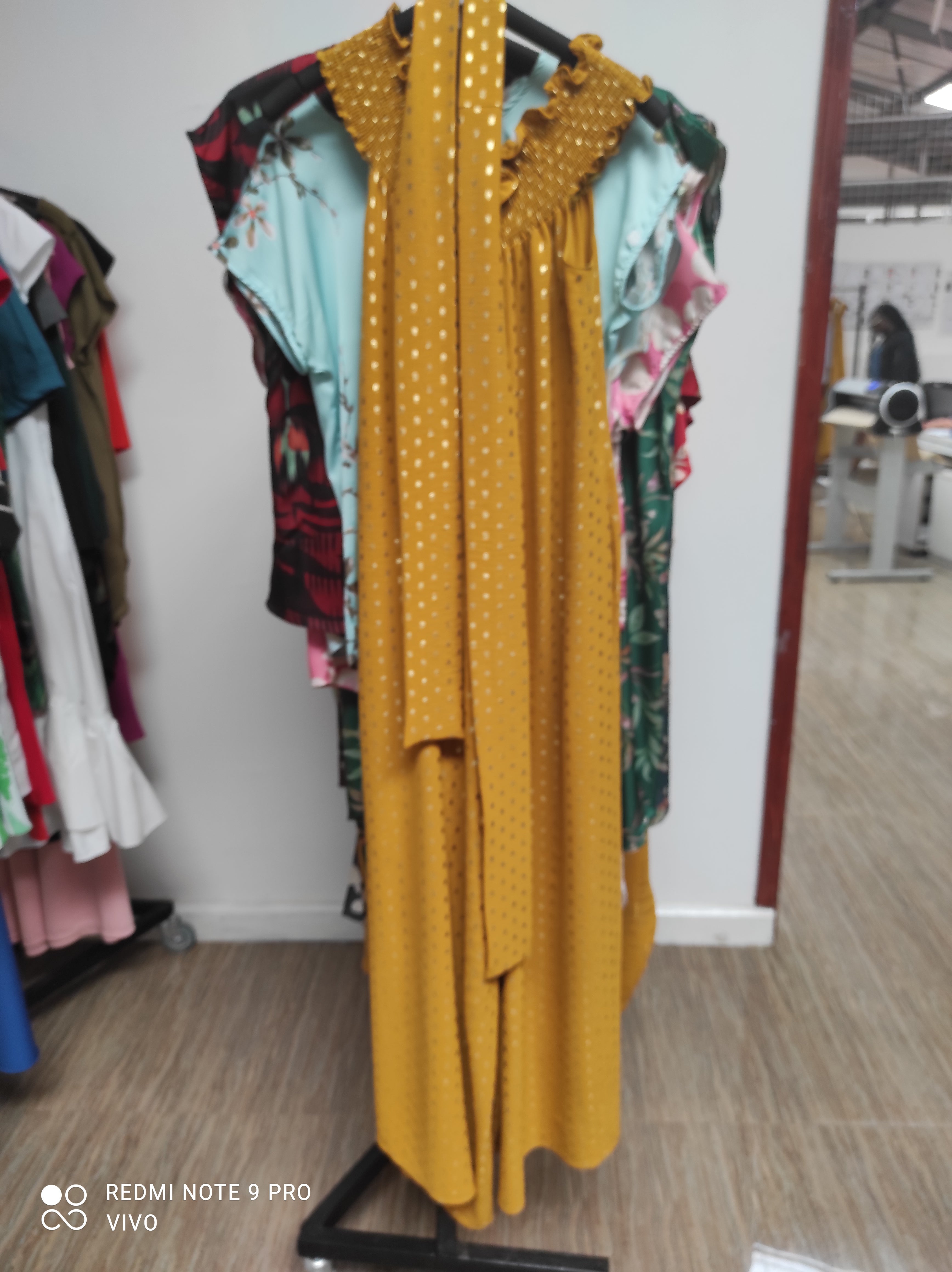 Vivo Hera Off Shoulder Jumpsuit - Mustard