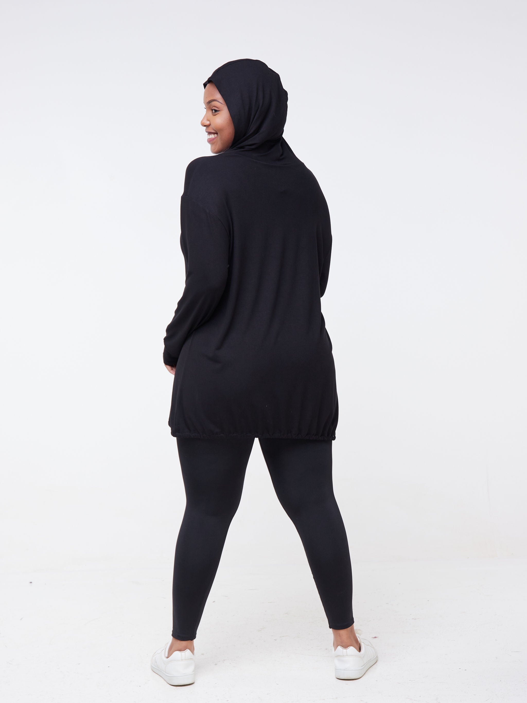 Vivo Fitness Hoodie Tunic - Black