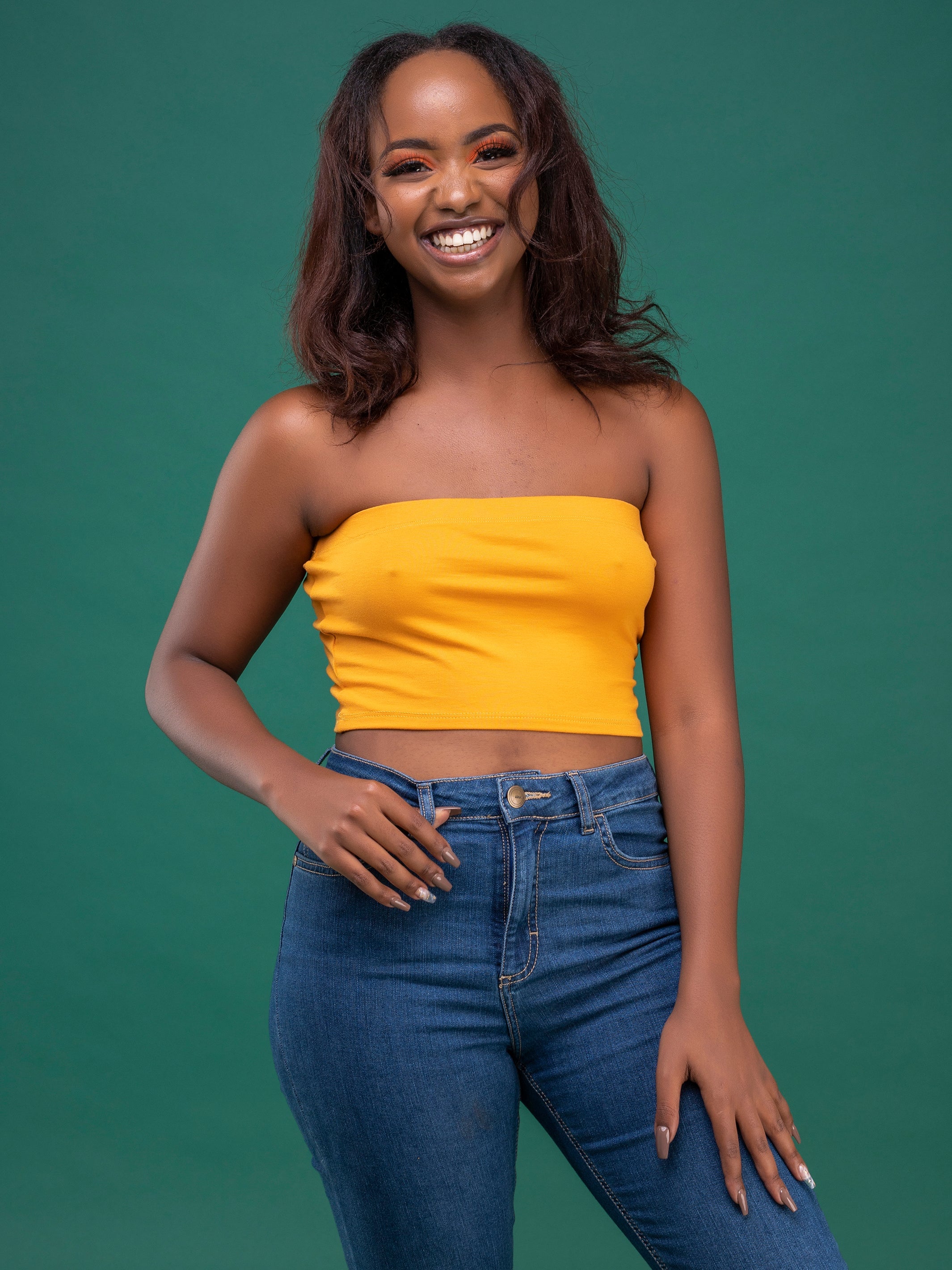 Zoya Basic Jersey Bandeau - Mustard